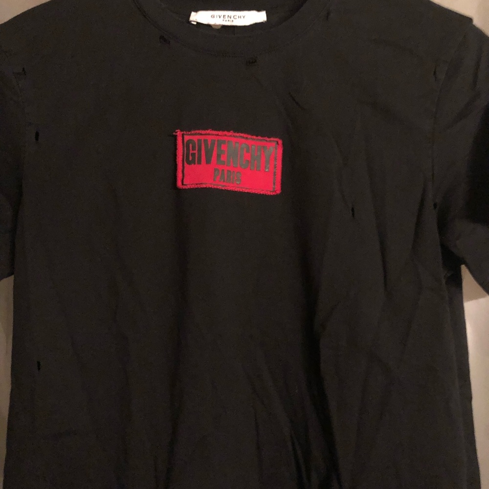 Givenchy Distressed Box Logo T-Shirt